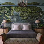 Обои ручная роспись Malmaison Special Colourway on Auguste scenic paper варинант исполнения - 1 | Loft Concept в Перми