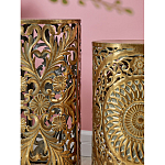 Столик приставной с цветочной резной фактурой Madagascar варинант исполнения - 4 | Loft Concept в Перми