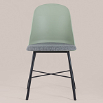 Стул из прочного пластика на металлическом основании Anora Green  варинант исполнения - 2 | Loft Concept в Перми