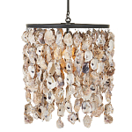 Люстра овальная с подвесками из устричных раковин Sea Ravens варинант исполнения - 2 | Loft Concept в Перми