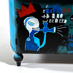 Кресло "Баския и Уорхол" Basquiat Warhol graffiti chair натуральная кожа варинант исполнения - 9 | Loft Concept в Перми