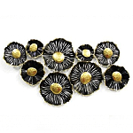 Панно настенное Blank Sheet  Black flower варинант исполнения - 1 | Loft Concept в Перми