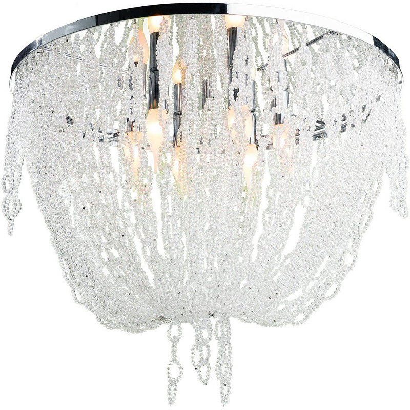 Потолочный светильник RH 1930S FRENCH CRYSTAL BEADED Seling Light Хром Потолочный светильник RH 1930S FRENCH CRYSTAL BEADED Seling Light Хром в Перми | Loft Concept