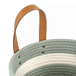 Корзина для хранения с ручками Interlacement Green варинант исполнения - 2 | Loft Concept в Перми