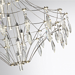 Люстра подвесная из металла с прозрачными подвесками из хрусталя Quasar 93 варинант исполнения - 10 | Loft Concept в Перми