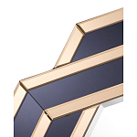 Зеркало восьмиугольное в черно-золотистой раме Pairing варинант исполнения - 2 | Loft Concept в Перми