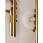 Бра  с фигурным мраморным рассеивателем Spiral of Warm Light варинант исполнения - 5 | Loft Concept в Перми