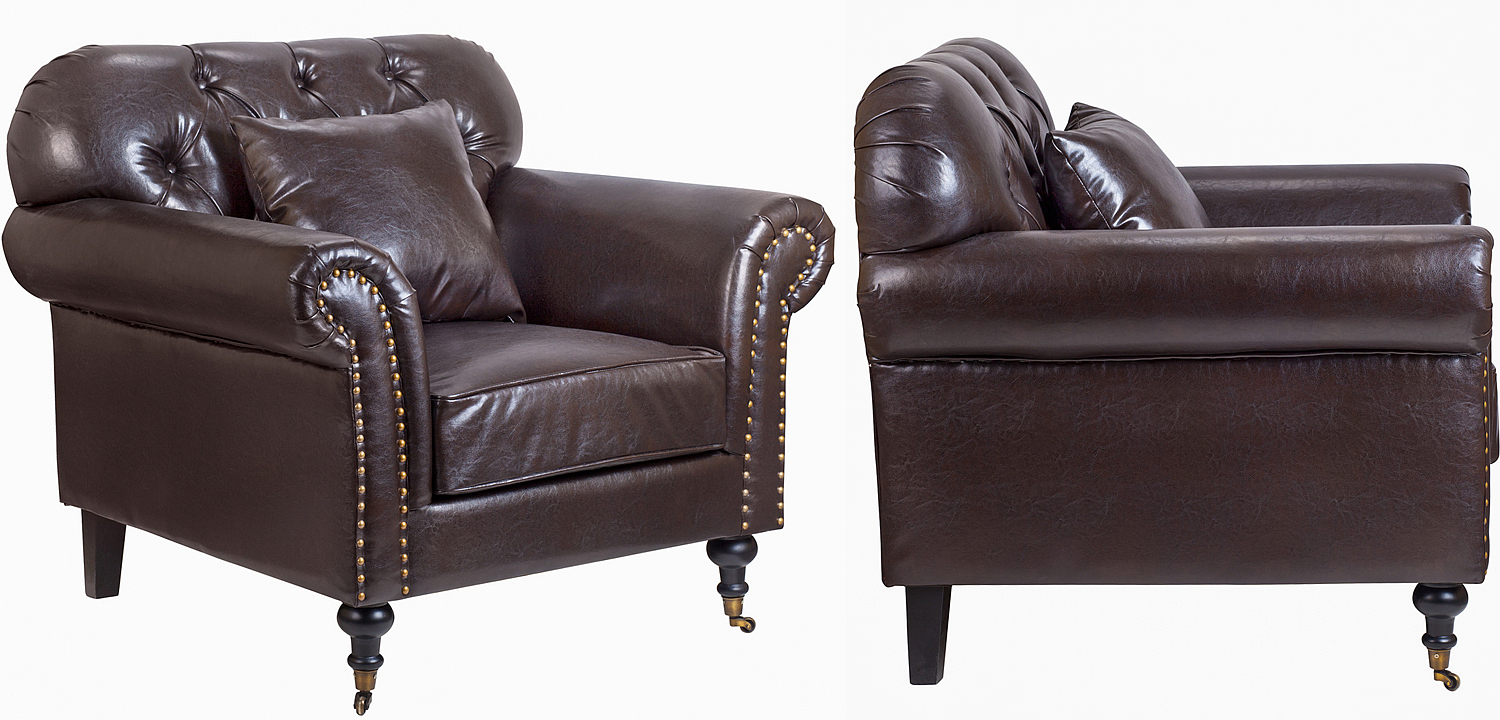 Кресло Taddeo Armchair brown Кресло Taddeo Armchair brown - Loft-Concept в Перми