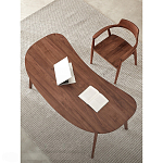 Стол рабочий округлой формы с ящиком  Working Moonnut Table варинант исполнения - 4 | Loft Concept в Перми