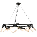 Люстра круглая с трубчатыми лампочками Vanguard Circle варинант исполнения - 1 | Loft Concept в Перми