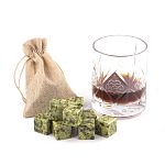 Камни для охлаждения виски из натурального камня змеевик Natural Stone Cube варинант исполнения - 5 | Loft Concept в Перми