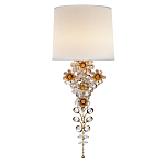 Бра с цветочным основанием и тканевым абажуром Tugella Flower Lamp варинант исполнения - 1 | Loft Concept в Перми