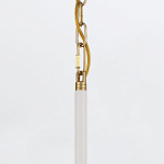 Подвесной светильник с плафоном в форме плоского купола и белой шарообразной лампой Eurofase варинант исполнения - 13 | Loft Concept в Перми