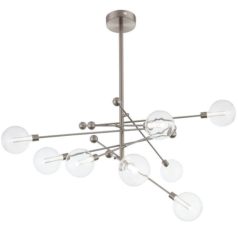 Люстра Gallotti & Radice Balls Nickel 8 Никель Прозрачное Стекло Люстра Gallotti & Radice Balls Nickel 8 Никель Прозрачное Стекло в Перми | Loft Concept
