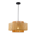 Подвесной светильник с абажуром из плтеного бамбука Light Inside the Cell варинант исполнения - 2 | Loft Concept в Перми