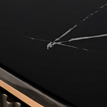 Комод черный округлой формы с рельефным фасадом Black Cut варинант исполнения - 6 | Loft Concept в Перми