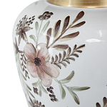 Ваза с нежным цветочным узором в пастельных тонах и крышкой с золотым акцентом Chinoiserie Ceramics варинант исполнения - 3 | Loft Concept в Перми