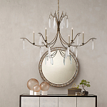 Люстра с прозрачными каплевидными подвесками Elegant Thin Chandelier варинант исполнения - 2 | Loft Concept в Перми