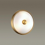 Бра круглое с матовым стеклянным плафоном и металлической окантовкой Soft Halo варинант исполнения - 4 | Loft Concept в Перми