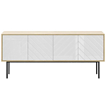 Длинная тумба с зеркальным декором Serena варинант исполнения - 8 | Loft Concept в Перми