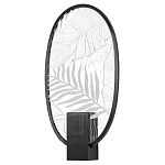 Бра с гравировкой на акриловом плафоне Gravyura Black варинант исполнения - 1 | Loft Concept в Перми