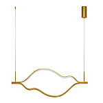 Подвесной светильник волнообразный изогнутый цвета латунь 3000К Spiral Lighting варинант исполнения - 2 | Loft Concept в Перми