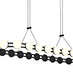 Люстра овальная с круглыми светодиодными источниками света Maxine Light варинант исполнения - 11 | Loft Concept в Перми