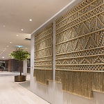 Панно на стену плетеное Макраме бежевый цвет  варинант исполнения - 8 | Loft Concept в Перми