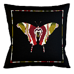 Подушка декоративная бабочка цветной узор Ikat Pattern варинант исполнения - 1 | Loft Concept в Перми