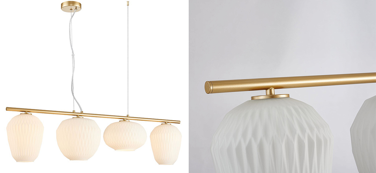 Люстра Foscarini c Белыми Плафонами Люстра Foscarini c Белыми Плафонами - Loft-Concept в Перми