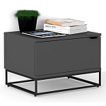 Тумба прикроватная цвета графит с ящиками Strict Lines варинант исполнения - 2 | Loft Concept в Перми