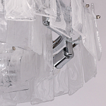 Люстра круглая с подвесными прямоугольными пластинами из стекла Glacier Panels варинант исполнения - 8 | Loft Concept в Перми