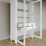 Дизайнерский шкаф витрина Elsa Dreams White с 4-мя ящиками варинант исполнения - 7 | Loft Concept в Перми