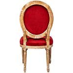 Стул из натурального бука красное с цветным принтом Impressionism in Color варинант исполнения - 2 | Loft Concept в Перми