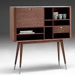 Дизайнерский комод-буфет на высоких ножках с выдвижными ящиками и открытыми полками Joshar варинант исполнения - 1 | Loft Concept в Перми