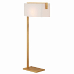 Торшер с прямоугольным абажуром на золотом металлическом каркасе Rectangular Plane  варинант исполнения - 1 | Loft Concept в Перми