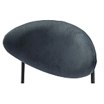 Стул металлический с мягкой спинкой и сиденьем из велюра Alfie Chair варинант исполнения - 6 | Loft Concept в Перми