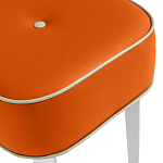 Квадратный мягкий пуф на белых ножках Winton Pouf Square варинант исполнения - 8 | Loft Concept в Перми