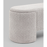 Банкетка Taks букле светло-серый варинант исполнения - 2 | Loft Concept в Перми