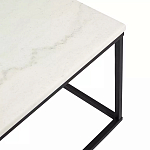 Журнальный столик прямоугольный White Marble Surface варинант исполнения - 4 | Loft Concept в Перми