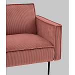 Диван современный вельветовый прямой Worcester Коралл варинант исполнения - 3 | Loft Concept в Перми