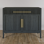 Буфет Primo с двумя ящиками и двумя фасадами Черный дуб варинант исполнения - 2 | Loft Concept в Перми