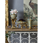 Чаша с орнаментом на бронзовых ножках в виде ангелов Eden Garden варинант исполнения - 9 | Loft Concept в Перми