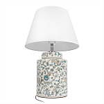 Настольная лампа цилиндрическая с цветочной росписью Lamp Flower Painting варинант исполнения - 4 | Loft Concept в Перми