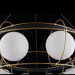 Люстра подвесная круглая с белыми плафонами Martin варинант исполнения - 5 | Loft Concept в Перми