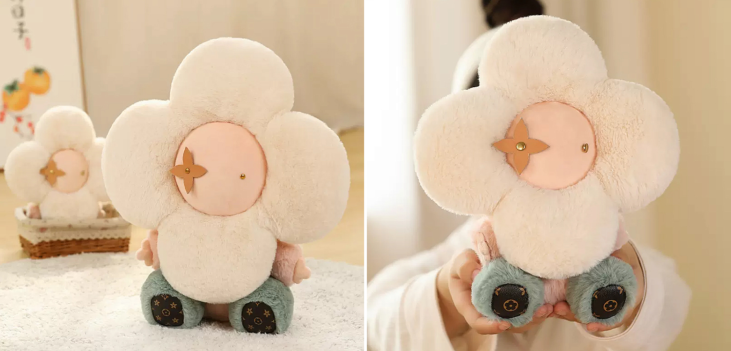 Декоративная подушка стиль Louis Vuitton Doudou Vivienne Flower Toy Декоративная подушка стиль Louis Vuitton Doudou Vivienne Flower Toy - Loft-Concept в Перми