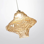 Подвесной светильник с плафоном из фактурного светло-янтарного стекла Light Ensemble варинант исполнения - 5 | Loft Concept в Перми