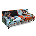 Диван с цветным принтом Qalakabusha Sofa варинант исполнения - 3 | Loft Concept в Перми