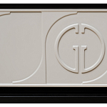 Тумбочка прикроватная с ящиком черно-серого цвета Noble Nightstand варинант исполнения - 4 | Loft Concept в Перми