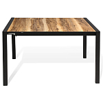 Стол обеденный раздвижной с прямоугольной столешницей на четырех черных ножках Blair варинант исполнения - 2 | Loft Concept в Перми